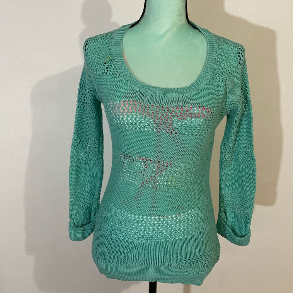 🛍$10 SALE🛍 
Turquoise Knit Sweater